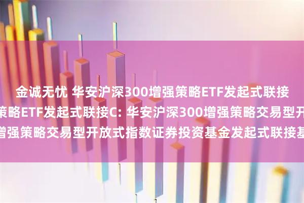 金诚无忧 华安沪深300增强策略ETF发起式联接A,华安沪深300增强策略ETF发起式联接C: 华安沪深300增强策略交易型开放式指数证券投资基金发起式联接基金招募说明书